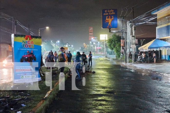 Foto: Motociclista pierde la vida en el sector del mercado Iván Montenegro en Managua/TN8