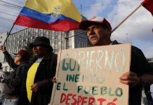 Foto: Protestas en Ecuador /cortesía