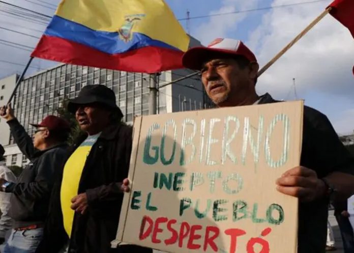 Foto: Protestas en Ecuador /cortesía