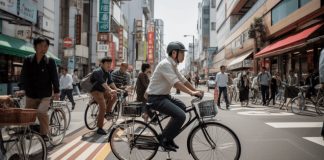 Foto: Nueva ley en Japón: uso de móviles en bicicletas sancionado con hasta seis meses de cárcel