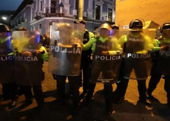 Foto: Protestas en Ecuador /cortesía