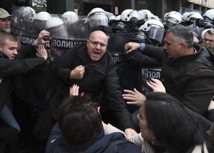 Foto: Protestas en Serbia /cortesía