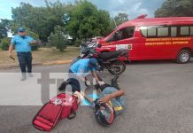 Foto: Irrespeto a las señales de tránsito deja otro motociclista lesionado en Managua/TN8