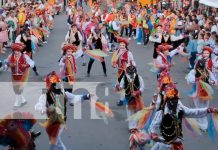 Foto: participación de las diferentes escuelas municipales de la danza folclórica en Carazo/TN8