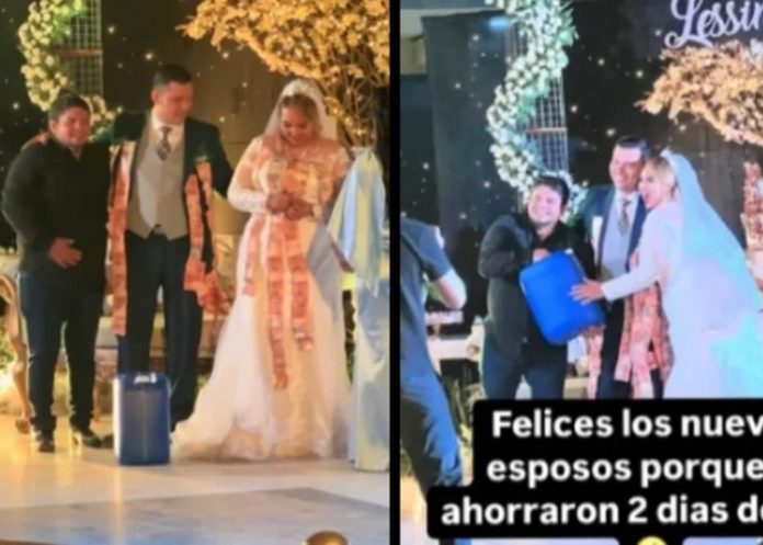 Foto: Regalo inesperado en boda /cortesía