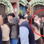 Foto: Beso inesperado en boda /cortesía