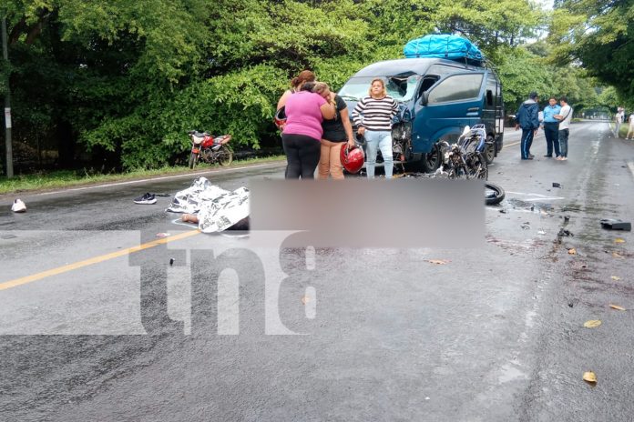 Foto: accidente de tránsito en Rivas/TN8