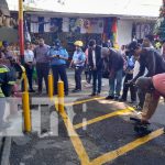 Foto: Bomberos inspeccionan el Mercado Roberto Huembes /cortesía