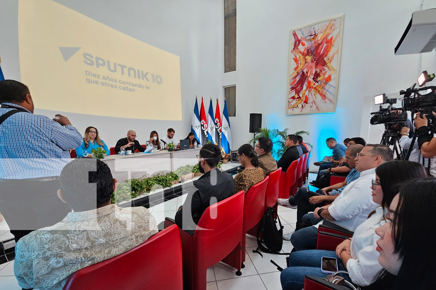 Foto: Comunicadores de Nicaragua aprenden sobre inteligencia artificial en taller de Sputnik/ TN8