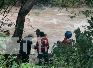 Foto: Joven arrastrado por las fuertes corrientes del río cerca del puente Los Laureles,Chontales/TN8