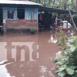 Foto: fuertes lluvias que han caído en el departamento de Rivas/TN8