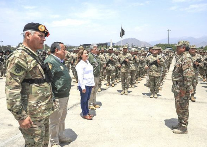 Foto: Perú bajo protección militar /cortesía 