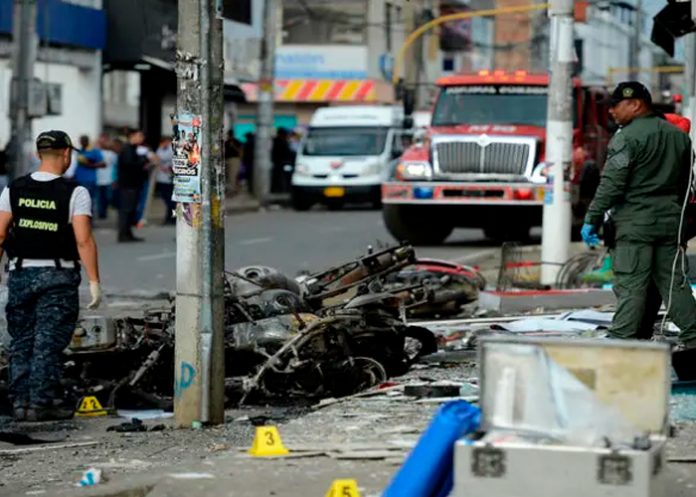 Foto: explosivo fue detonado en Colombia/Cortesía