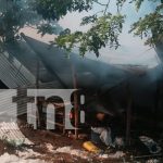 Foto: incendio en el reparto José Napoleón García de Nandasmo/TN8