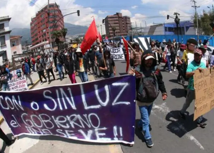 Foto: Protestas en Ecuador /cortesía 