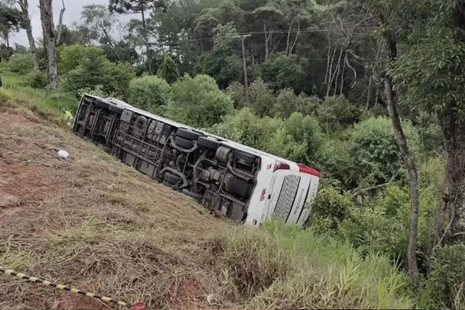 Foto: Al menos 18 muertos tras volcar un autobús en Brasil /Cortesía