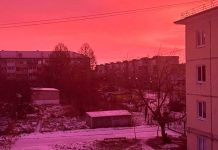 Foto: El cielo se tiñe de rosa y violeta /cortesía