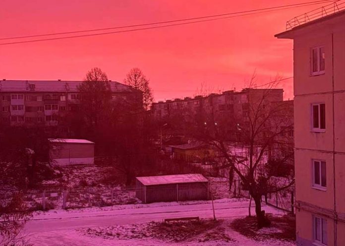 Foto: El cielo se tiñe de rosa y violeta /cortesía