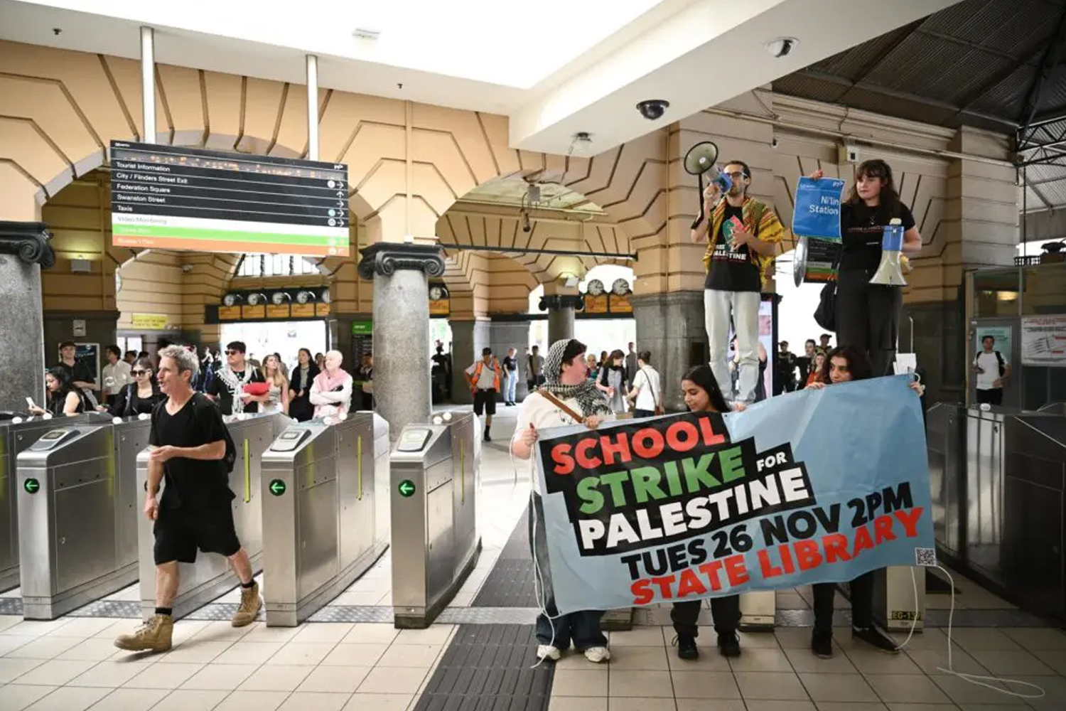 Foto: Manifestantes de Australia rechazan el genocidio israelí /cortesía