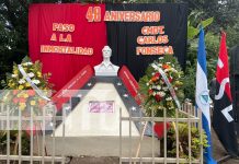 Foto: Nicaragua conmemora el 48° aniversario del Comandante Carlos Fonseca Amador/TN8