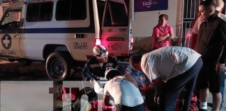 Foto: Grave accidente en Somoto: ciclista impactado por camioneta frente a la alcaldía. Fue trasladado en estado crítico al hospital/TN8