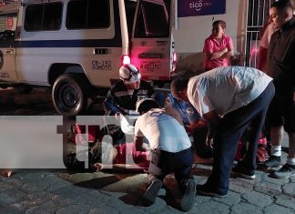 Foto: Grave accidente en Somoto: ciclista impactado por camioneta frente a la alcaldía. Fue trasladado en estado crítico al hospital/TN8