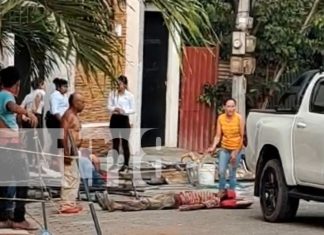 Foto: Grave accidente en Juigalpa: Dos obreros lesionados tras la caída de un andamio en el restaurante El Mirador. /TN8