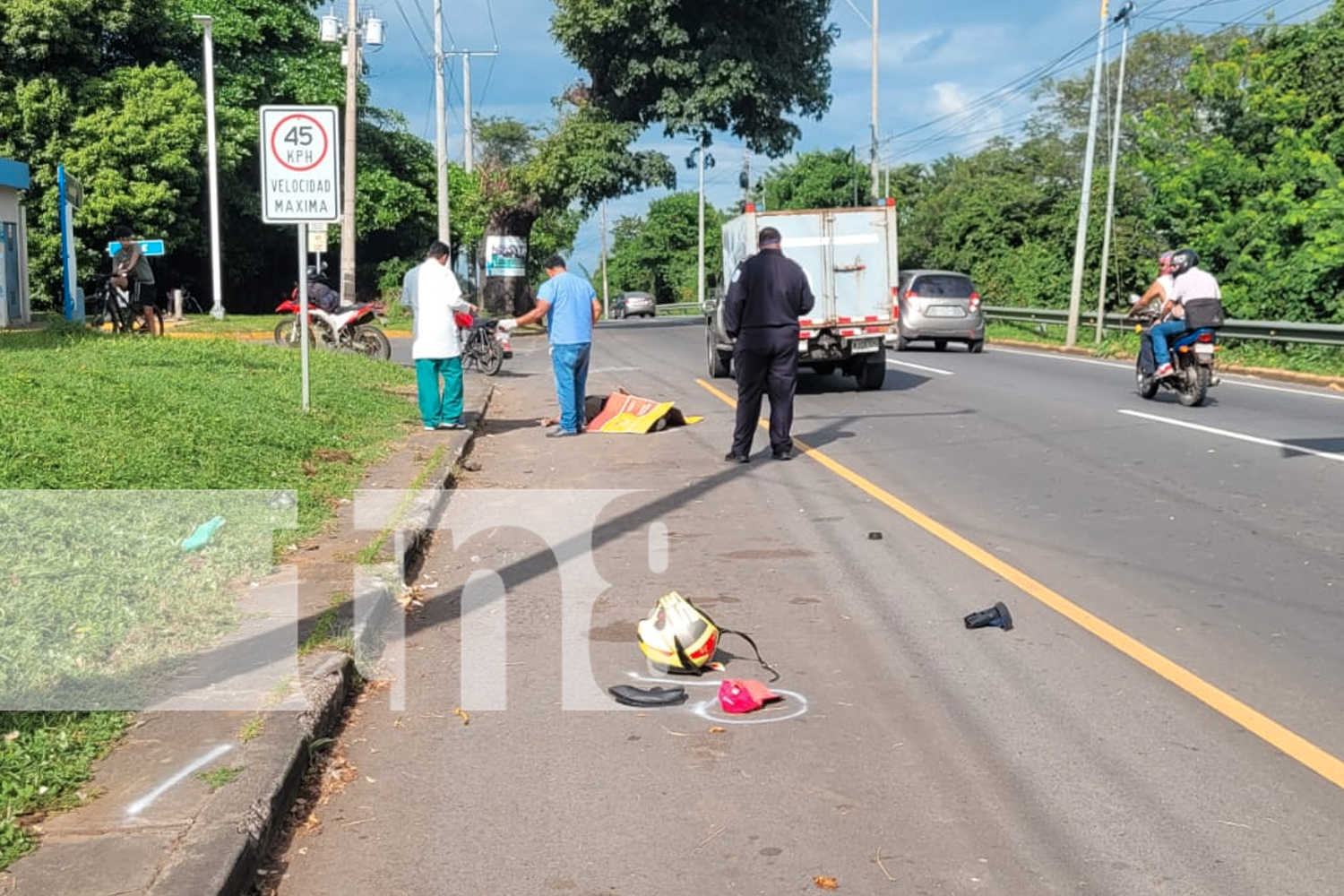 Foto: El exceso de velocidad cobra otra vida en el kilómetro 10.5 de La Carretera Sur/TN8