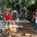 Foto: La juventud Sandinista conmemora a los héroes y mártires del cementerio Nicarao/TN8