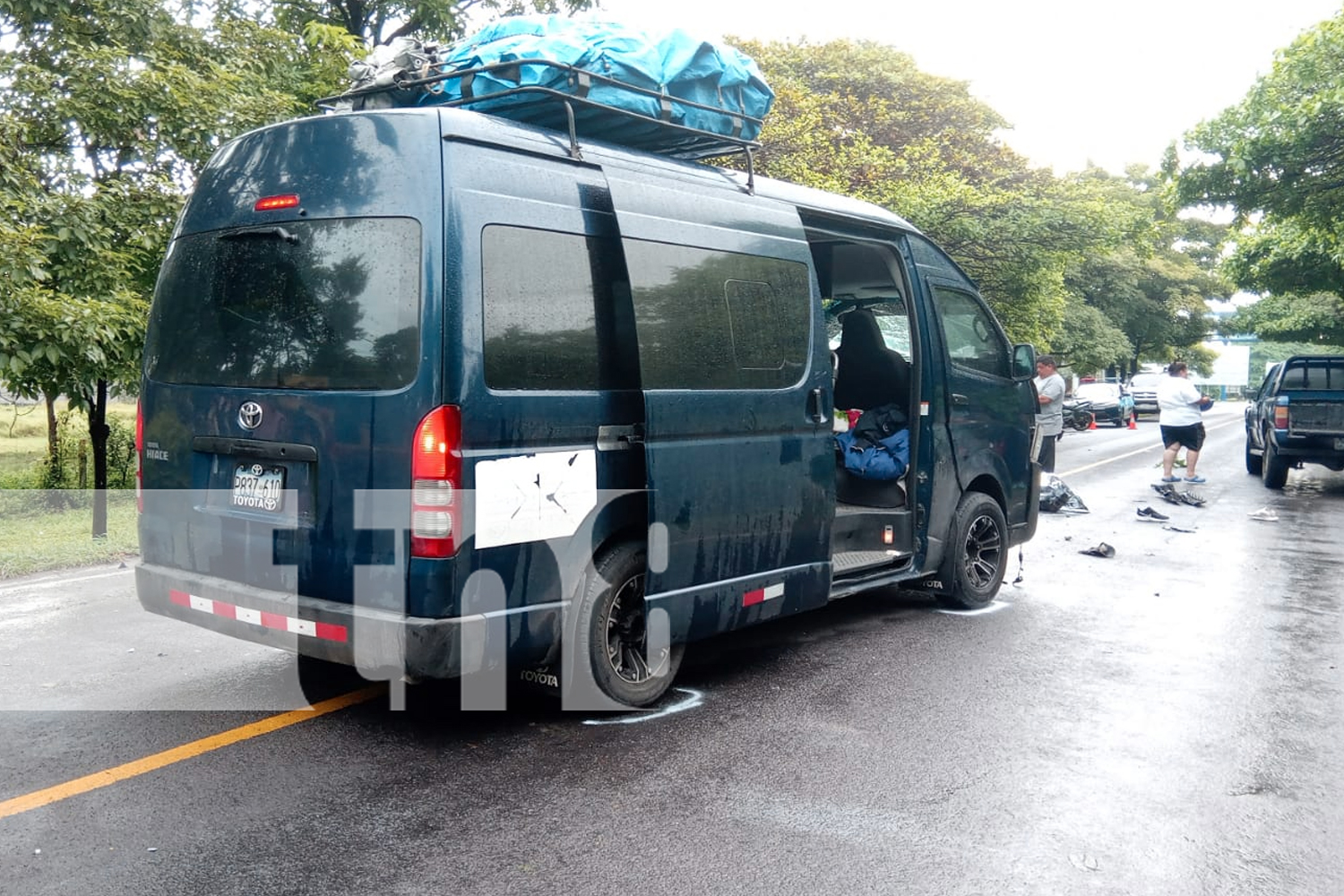 Foto: accidente de tránsito en Rivas/TN8