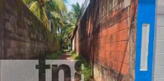 Foto: “el callejón de Lucho”, ubicado a una cuadra y media al norte del Consejo Electoral Regional en Bilwi/TN8