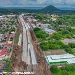 Foto: Construcción de la Pista Héroes de la Insurrección, en Managua