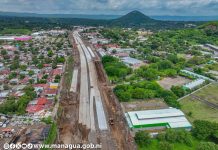 Foto: Construcción de la Pista Héroes de la Insurrección, en Managua