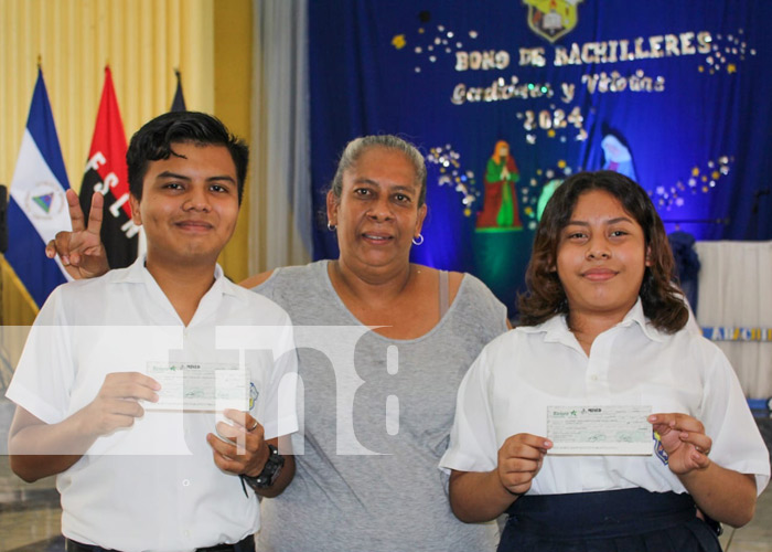 Foto: Bono de bachiller en Masaya / TN8