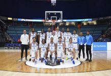 Dominicana contra Nicaragua en el Polideportivo AA