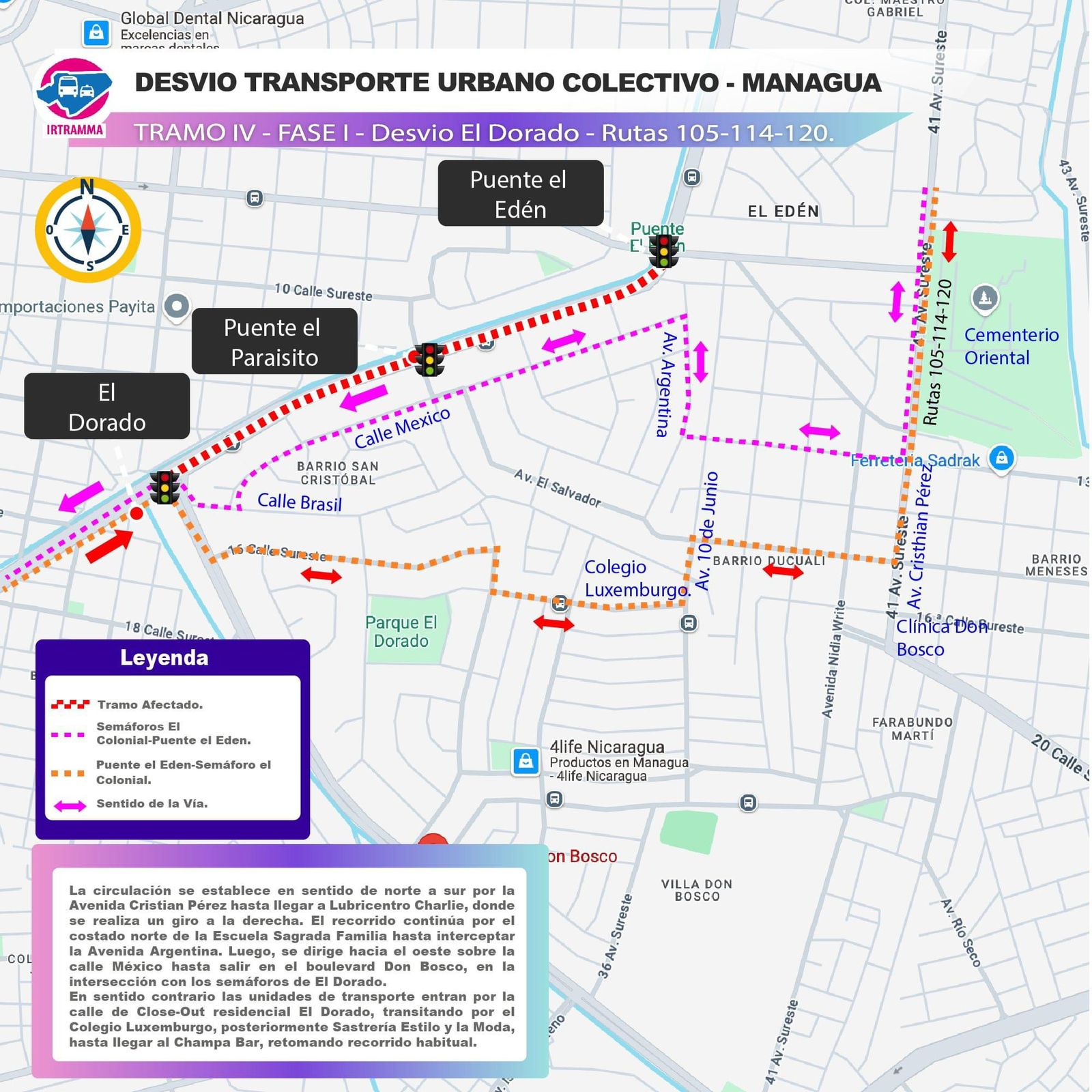 Foto: Nuevos desvíos en Managua 