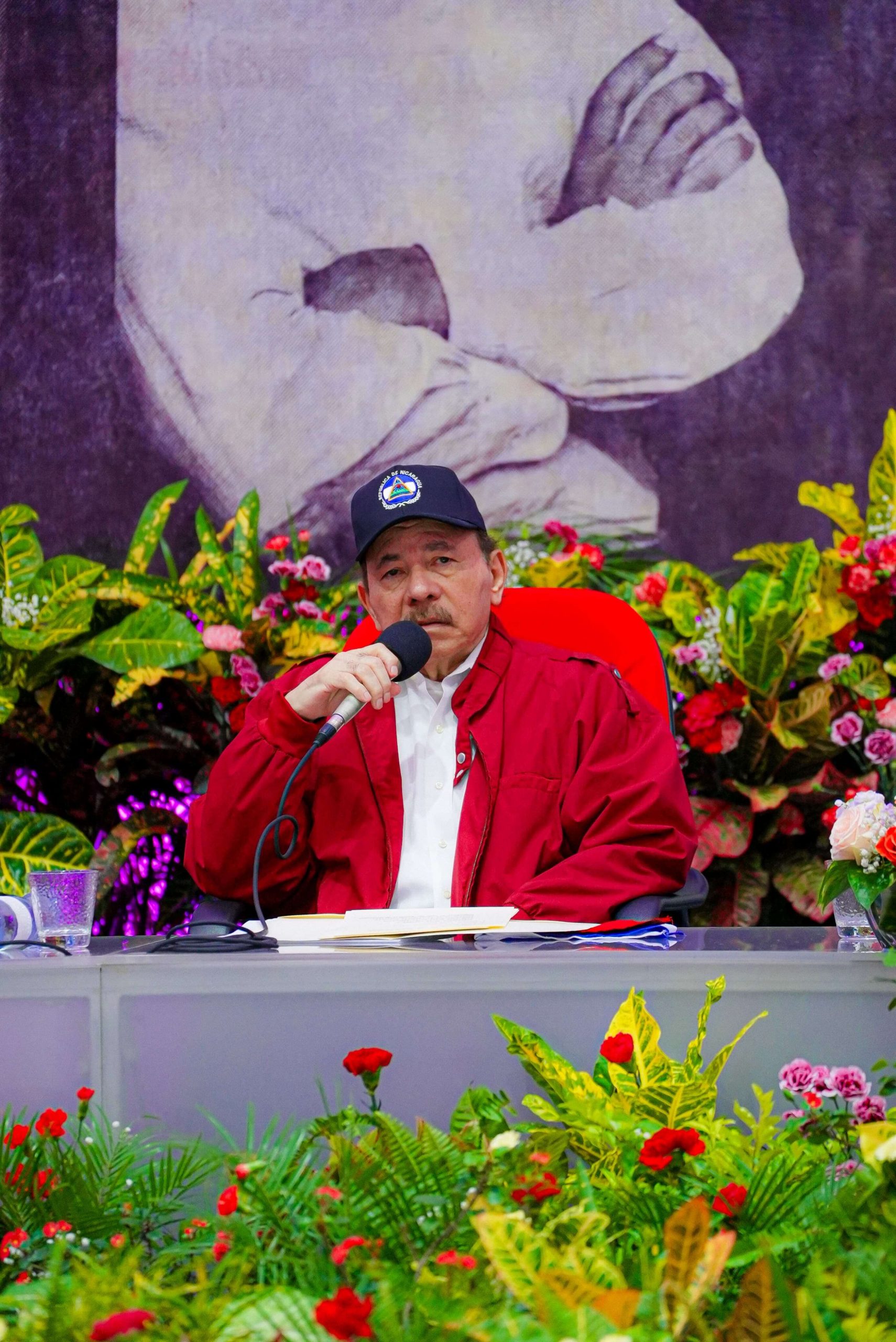 Foto: Presidente Daniel Ortega en acto por el 48 aniversario del paso a la inmortalidad de Carlos Fonseca / TN8