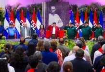 Foto: Presidente Daniel Ortega en acto por el 48 aniversario del paso a la inmortalidad de Carlos Fonseca / TN8