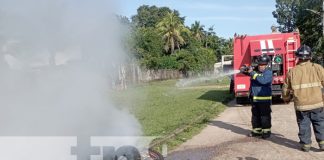 Foto: Incendio en una moto en Waspam, Caribe Norte / TN8