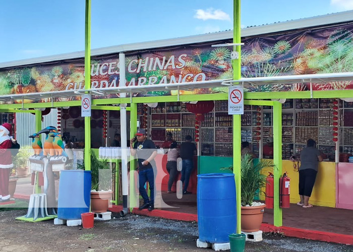 Foto: Tramos de pólvora en Managua / TN8