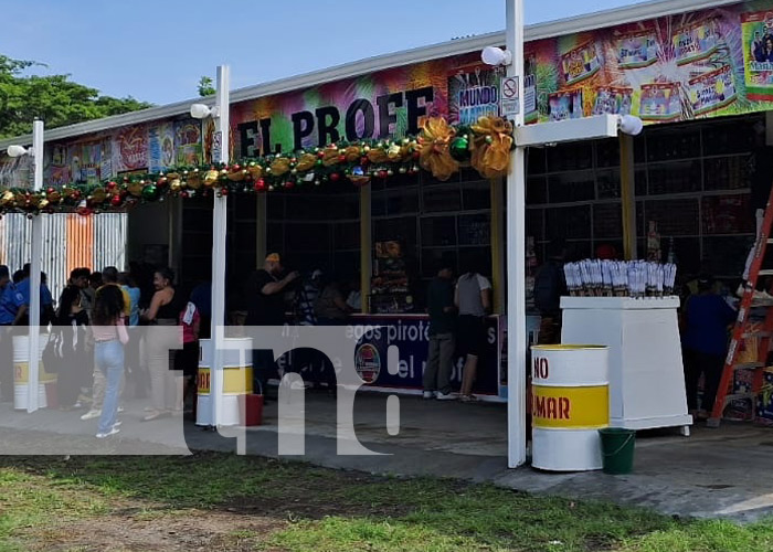 Foto: Tramos de pólvora en Managua / TN8