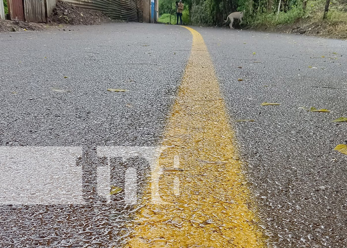 Foto: Nuevas calles en el barrio La Curva, en Managua / TN8