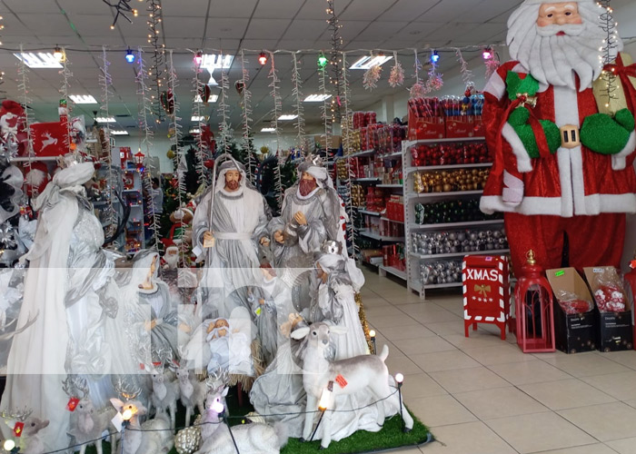 Foto: Variedad de artículos de Navidad en los mercados de Managua / TN8