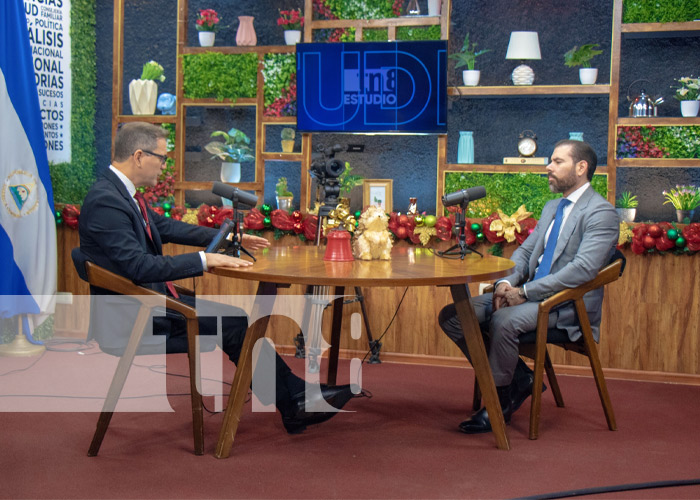 Foto: Laureano Ortega, asesor presidencial, en Estudio TN8 para comentar sobre los proyectos de la Cumbre Empresarial China-LAC / TN8