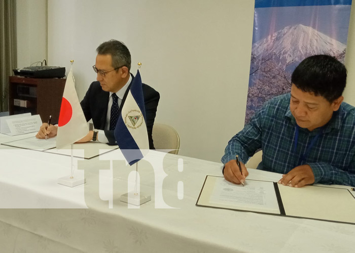 Foto: Firma de Japón para construir aulas de clase en Ticuantepe / TN8