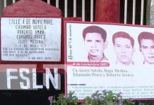 Foto: Homenaje a héroes y mártires desde el barrio Monseñor Lezcano, Managua / TN8