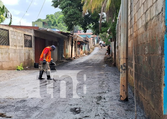 Foto: Nuevas calles en el barrio Marvin Marín, Managua / TN8