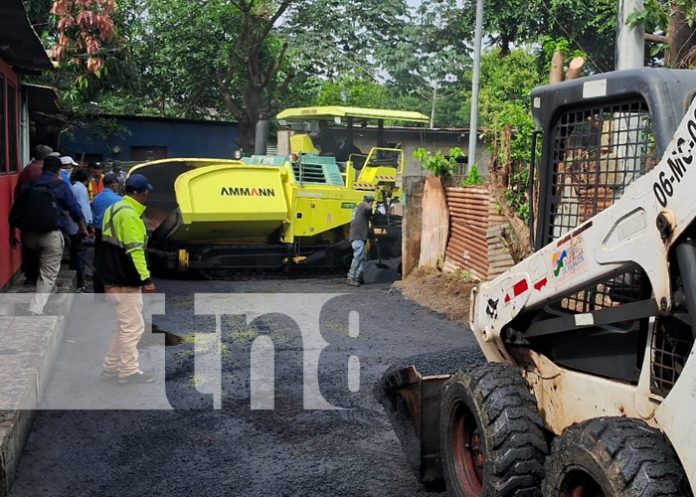 Foto: Nuevas calles en el barrio Marvin Marín, Managua / TN8