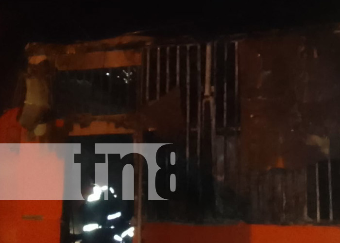 Foto: Incendio en una vivienda de Masaya / TN8