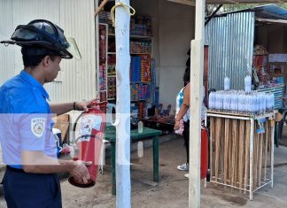 Foto: Inspección a los tramos de pólvora ubicados en Rotonda La Virgen /TN8